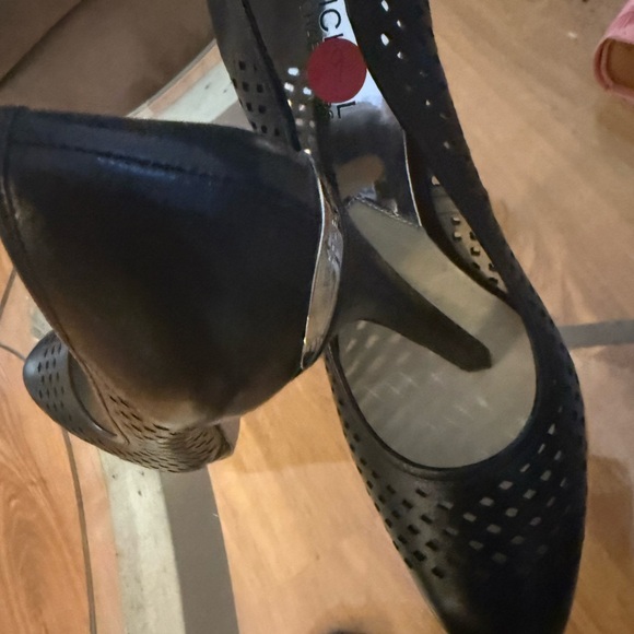 Michael Kors Black Perforated Heels - Picture 3 of 4